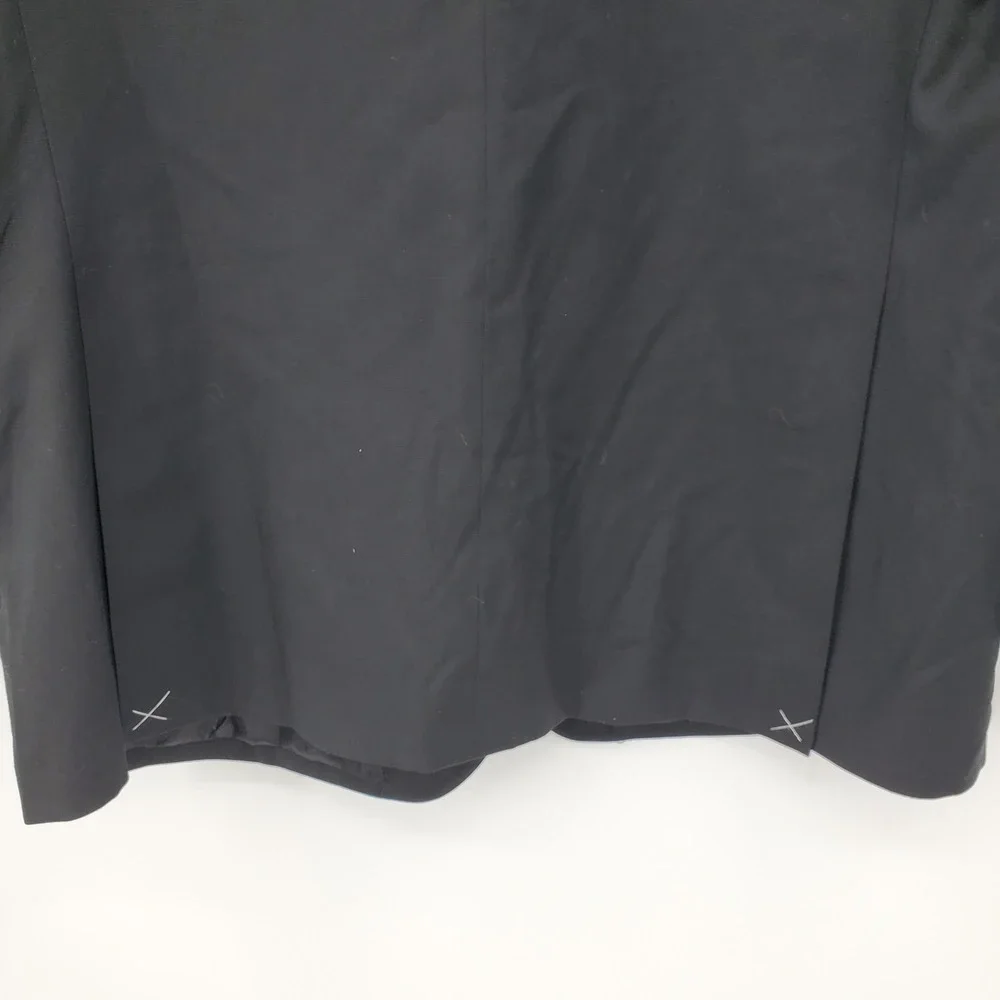 JOE Joseph Abboud Mens Black Wool Blend 2 Button Blazer Sport Coat Jacket Custom